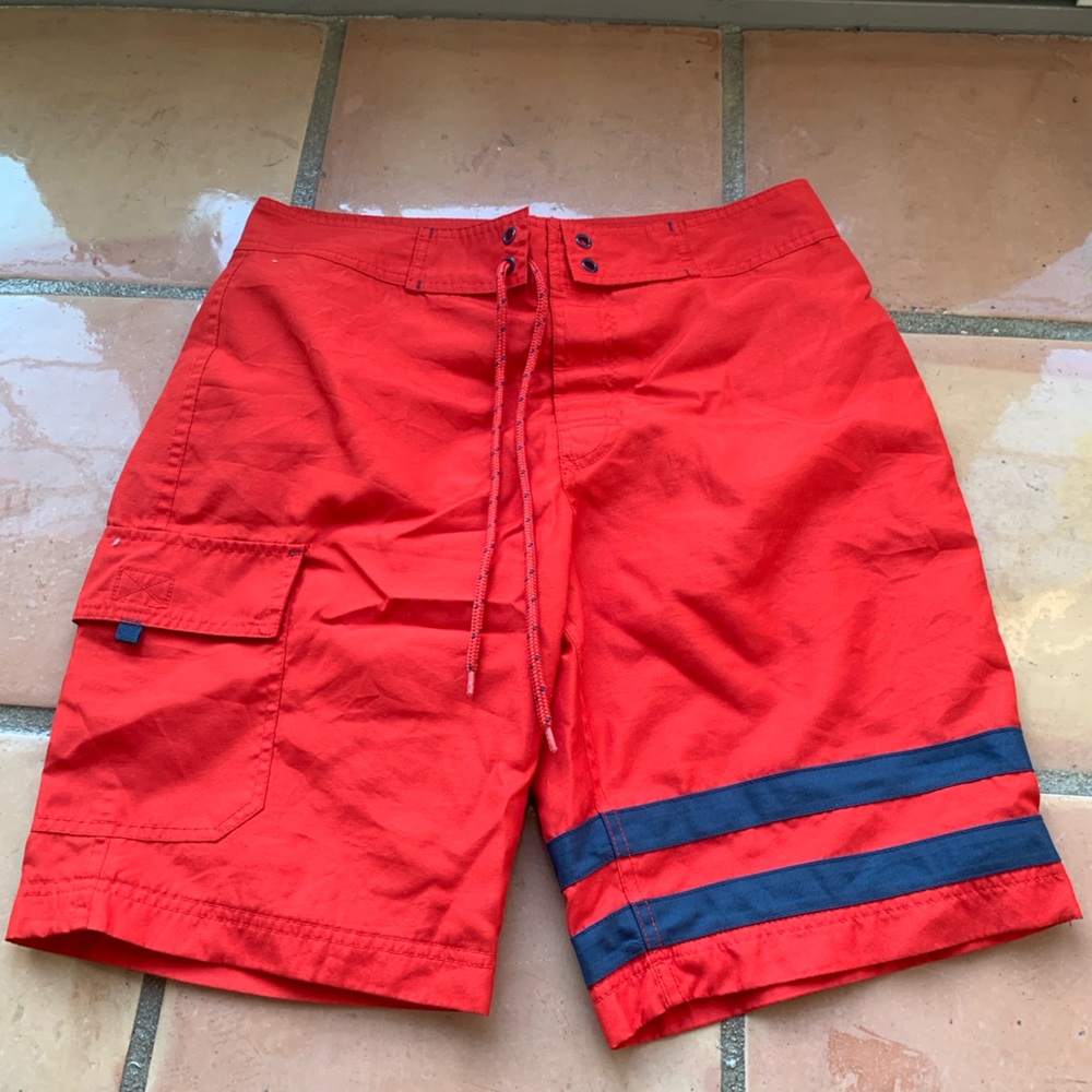 Gap Men’s swimsuit red and blue small